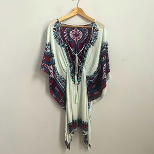S.R. FASHION vibrant beach coverup